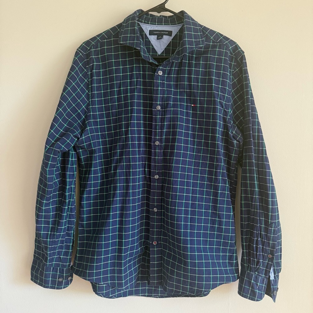 Tommy Hilfiger plaid button up shirt
